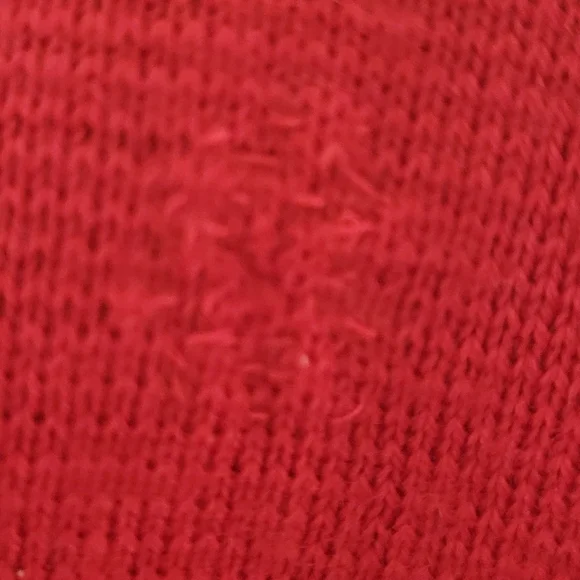 Fly3 Navy Department Red 100% Wool Sweater Jumper Full Zip VNeck Winter Academia